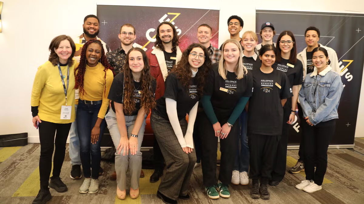 2023-24 Student Ambassadors at the Space Futures Convening.
