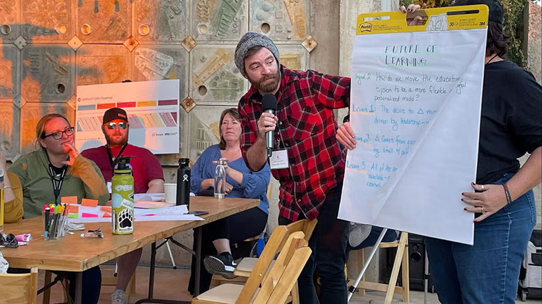 Educators collaborating on the future of learning at the OpenCitizen Gathering.