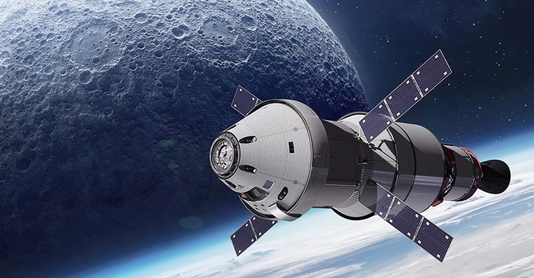 interplanetary centuryscale space satellite by moon