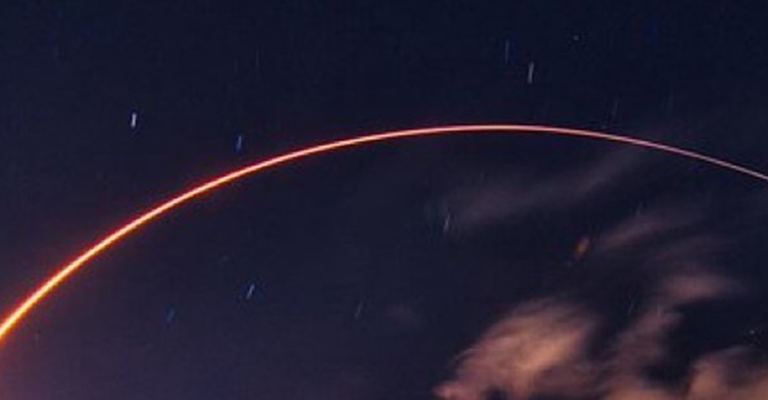 interplanetary equitable access to space launch path in night sky